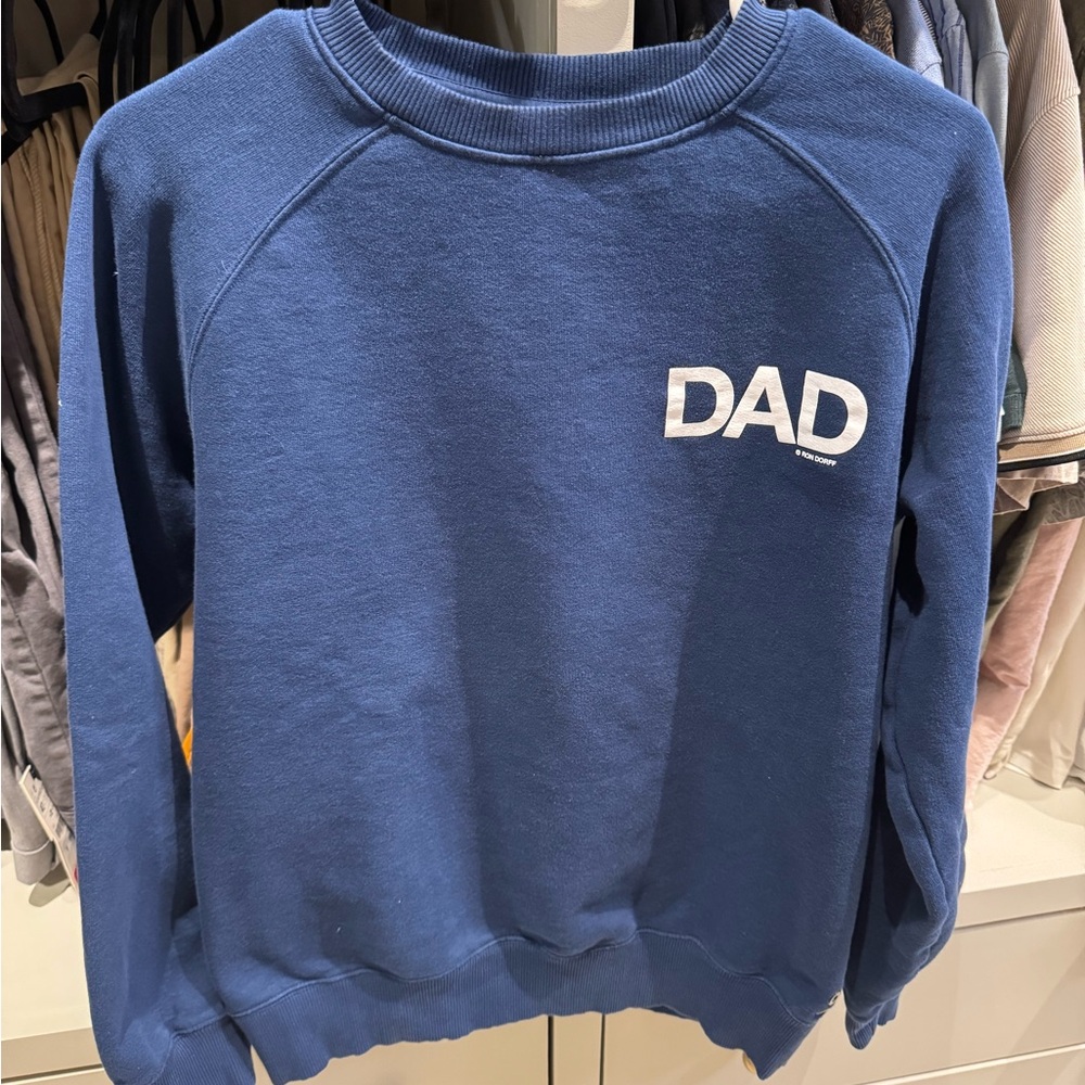 Ron Dorff Blue 'DAD' Sweatshirt Size M
